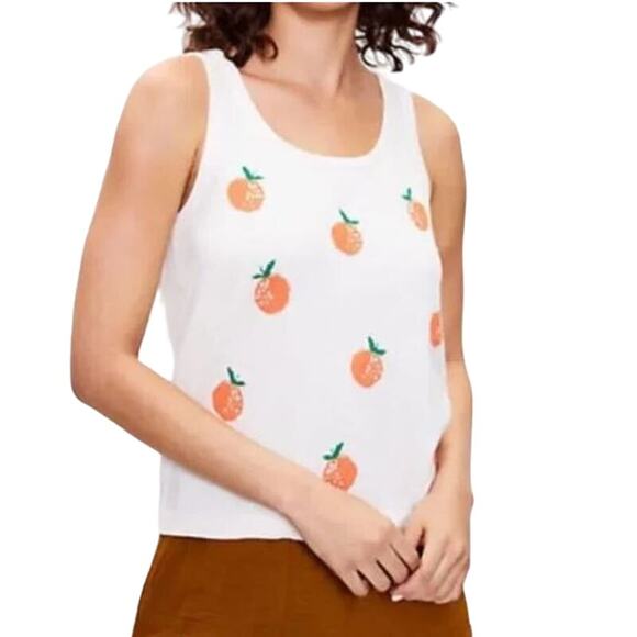 New LOU & GREY Peaches Knit Sweater Tank Large - Picture 2 of 6